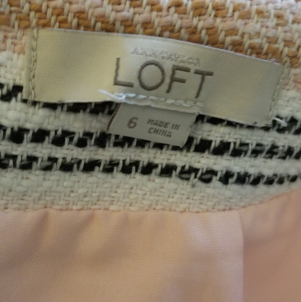 Ann Taylor Loft Tweed Woven Short Skirt - Picture 3 of 5